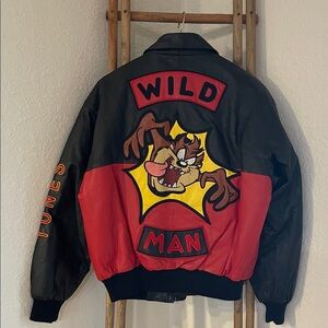 Warner Bros. Looney Tunes Wild Man Jacket - Black and Red